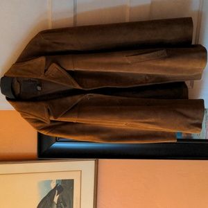 J. CREW brown leather jacket